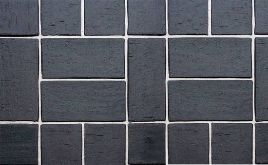 Тротуарная клинкерная брусчатка Roben Schwabing schwarz-nuanciert gefast, 200*100*40 мм