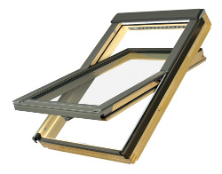 Деревянные мансардные окна среднеповоротные Fakro FTS-V U4  55*78