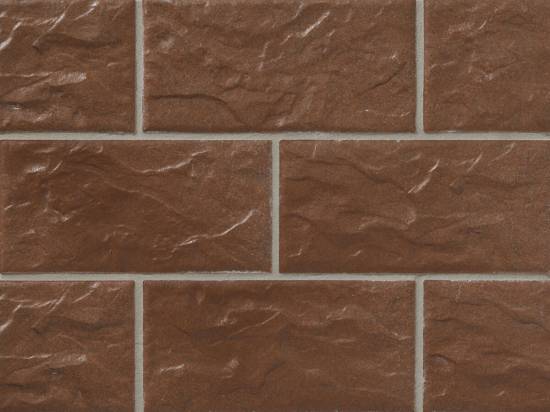 Клинкерная фасадная плитка Stroeher Kerabig KS13 tabakbraun, арт. 8430, формат 30-15 302x148x12 мм