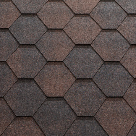 Однослойная гибкая черепица Jazzy коричневый катепал
