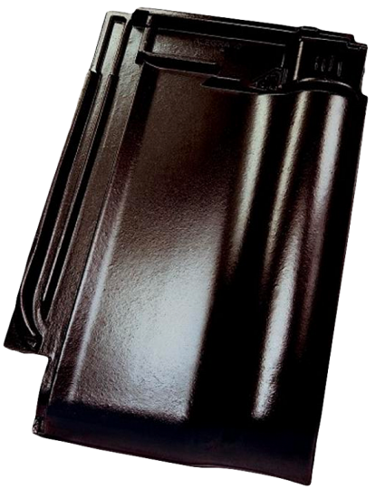 Керамическая черепица Koramic Alegra 10Т, Блестящий черный