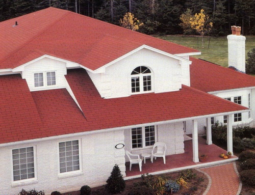 Гибкая битумная черепица IKO Superglass 3 TAB Tite red RAL 8024