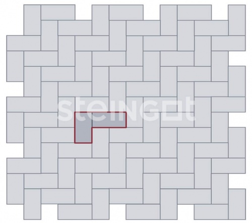 Брусчатка 200*100*60 Черная (верхний прокрас), Steingot