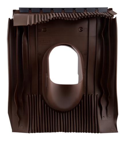 Проходная черепица универсальная, DN 100, коричневый, KLOBER